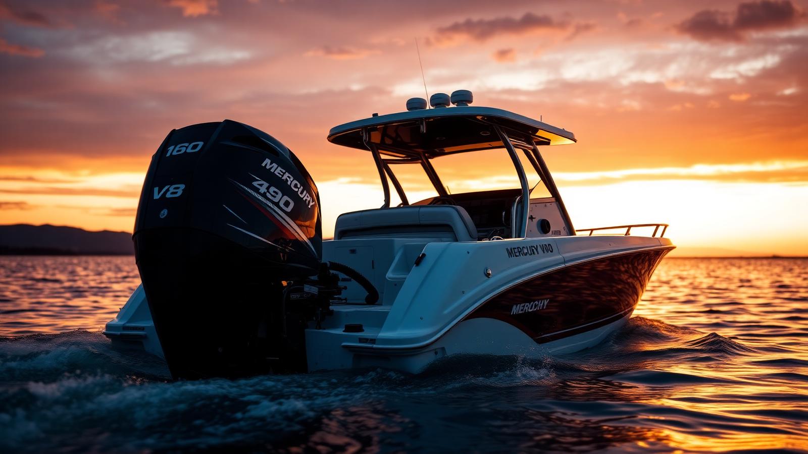 Repower Mercury Marine — moteur neuf installé sur bateau
